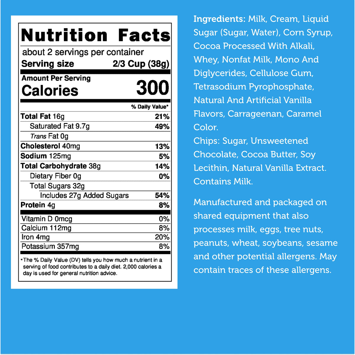 Freeze Dried Ice Cream That Does Not Melt (Bits) Chocolate Chocolate Chip