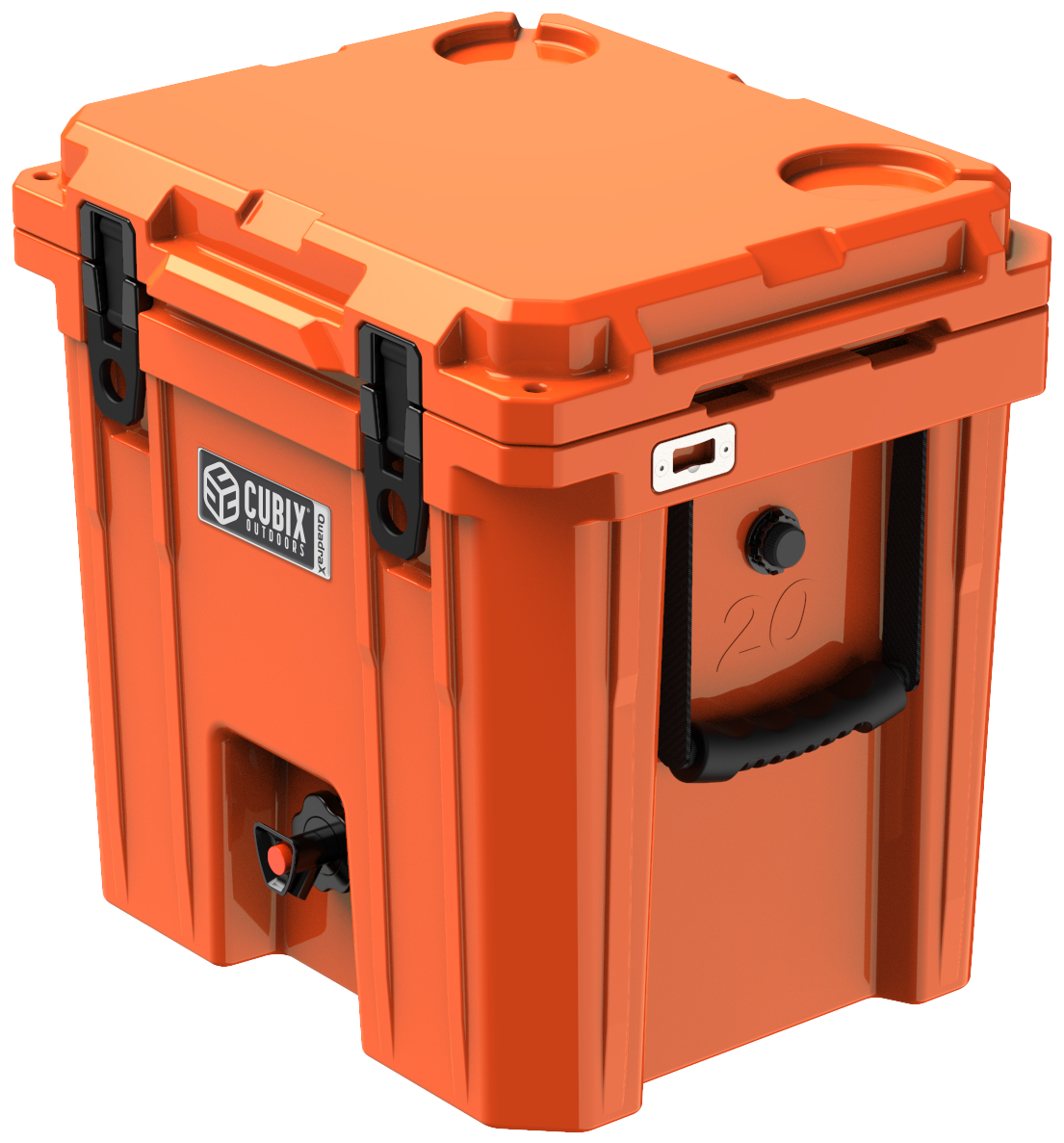 5 Gallon, 2-in-1 Beverage Dispenser/Cooler - QuadraX Hard Cooler