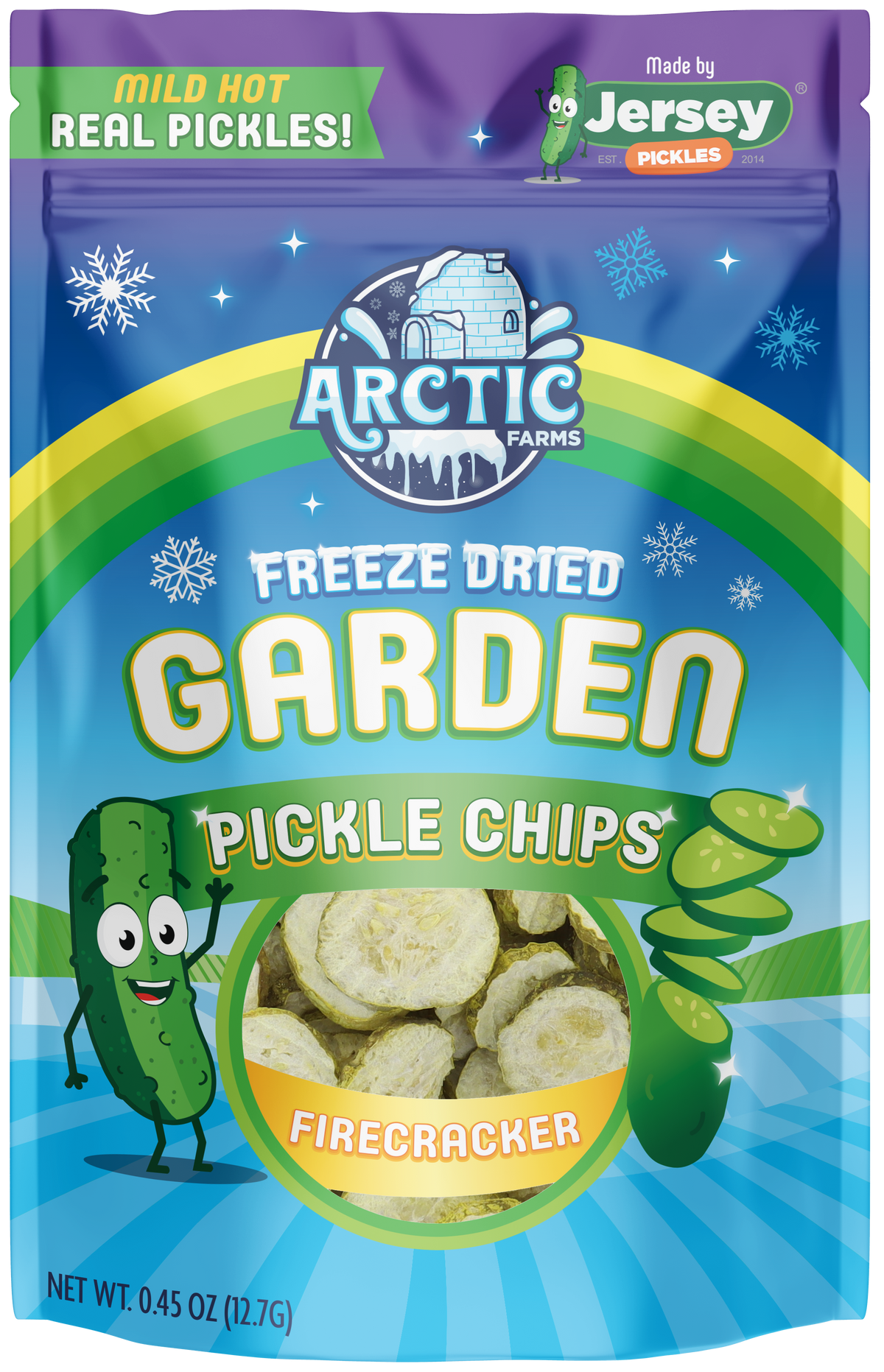 Freeze Dried Pickle Chips (Firecracker - Mild Hot) from Jersey Pickles