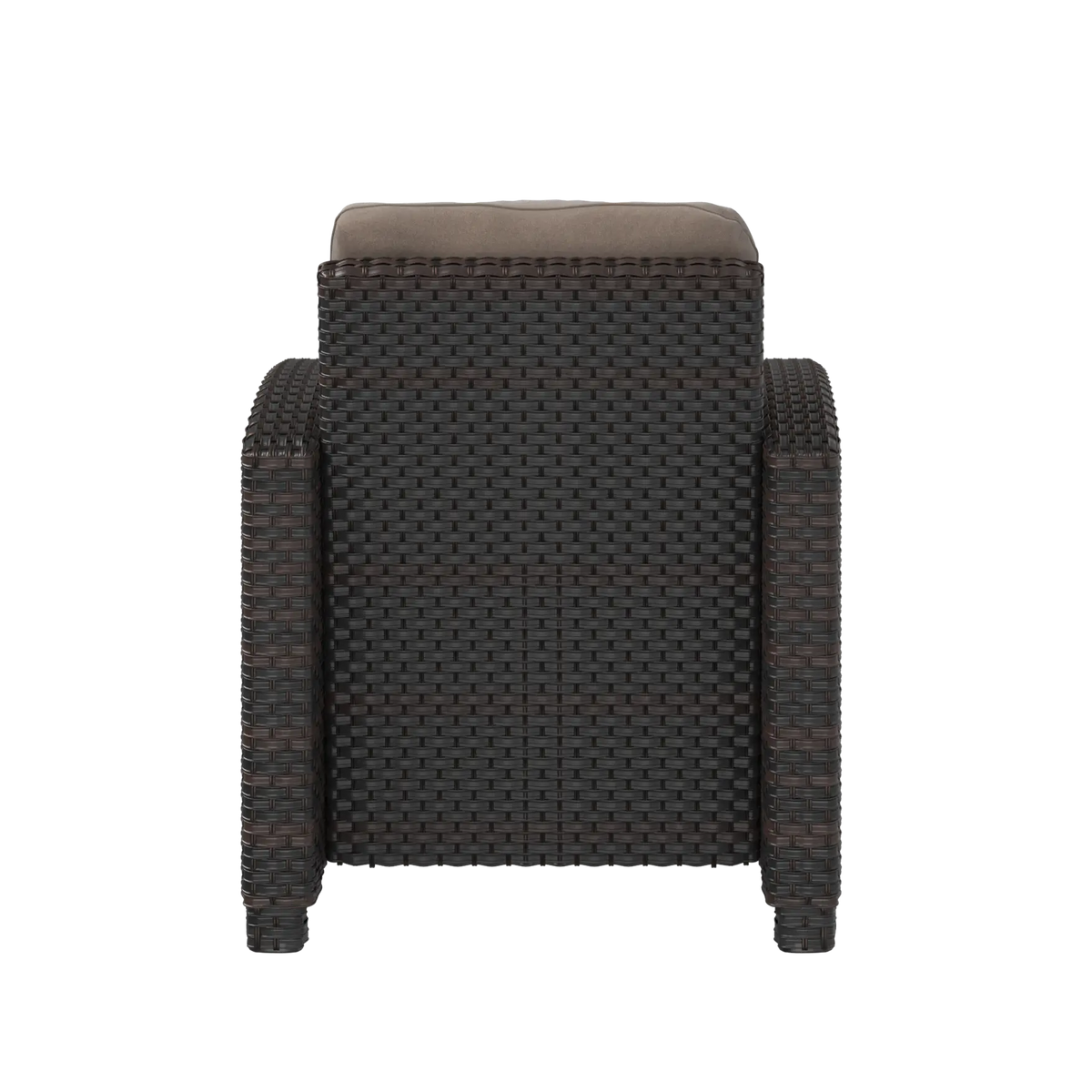 Miles Mocha Finish Outdoor Wicker Club Chair