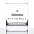 Come and Take It Texas Flag Whiskey Rocks