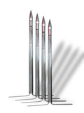 Stainless Steel 10" Hanging Skewers (4-Pack)