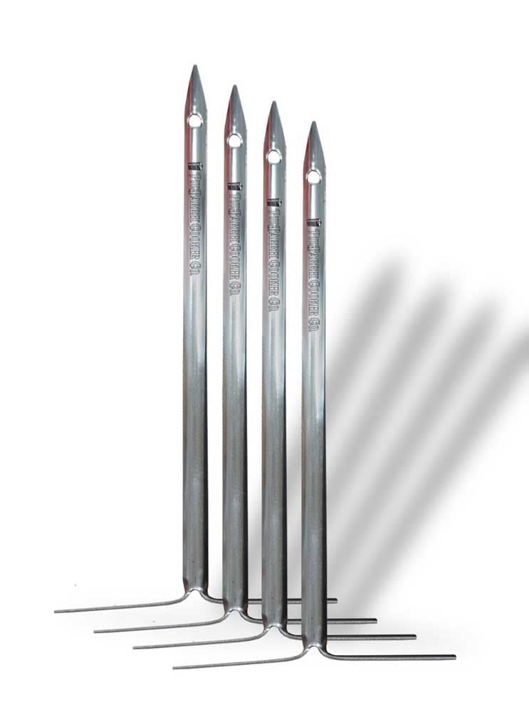 Stainless Steel 10" Hanging Skewers (4-Pack)