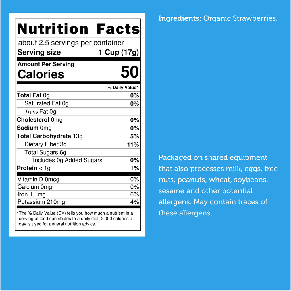 Freeze Dried Organic Strawberry Slices