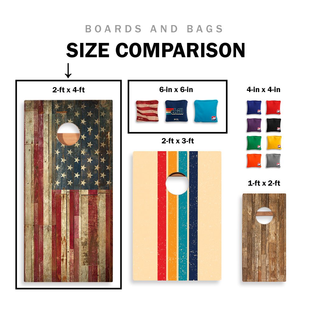 American Flag Antlers Star Cornhole Boards