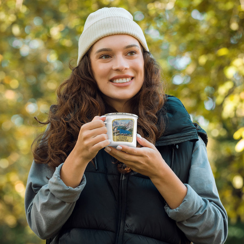 Glacier National Park Sign Camp Mug