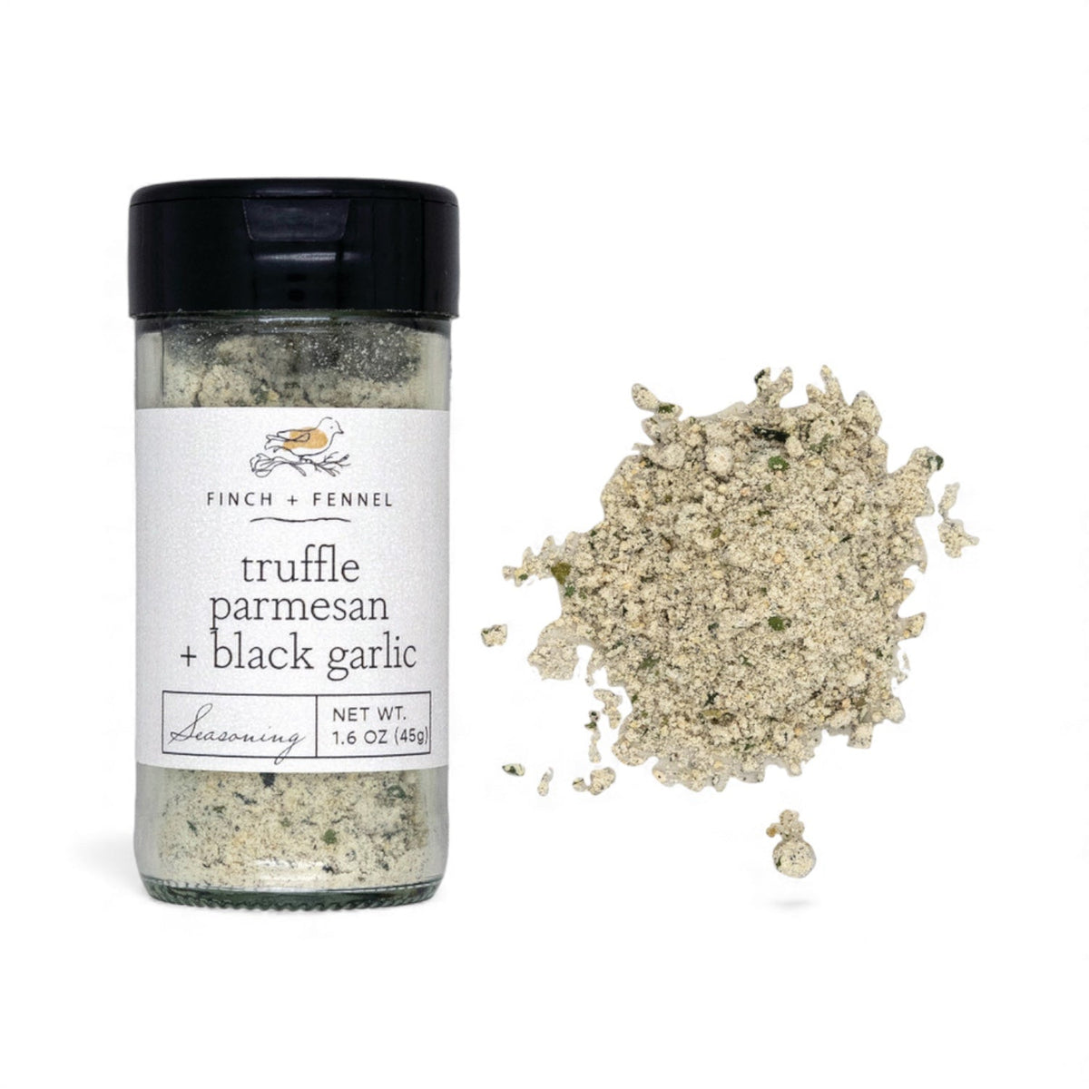Truffle Parmesan + Black Garlic Seasoning | Finch & Fennel