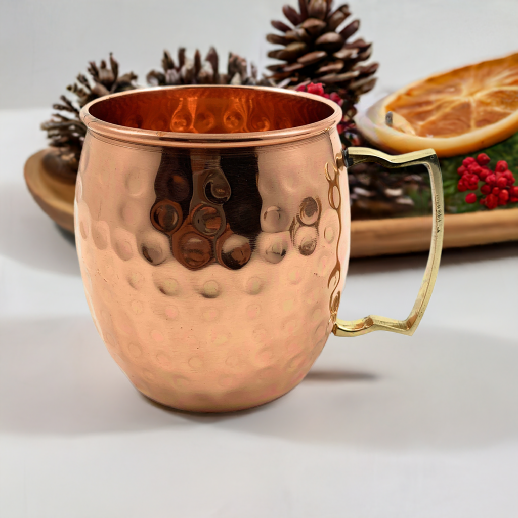 Hammered Moscow Mule Mugs (Set of 2)