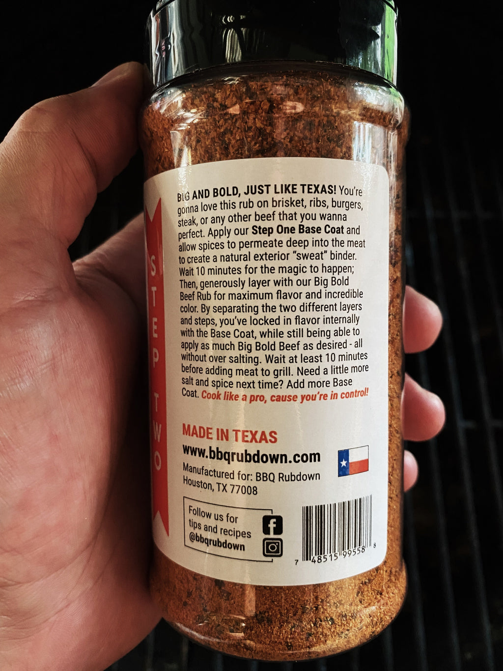 Big Bold Beef Rub - Step Two