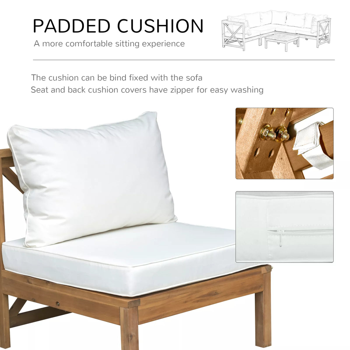 Dunn Outdoor Garden Corner Couch Set
