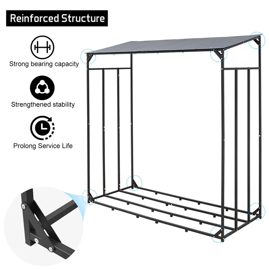 Heavy Duty Outdoor Log Storage Rack