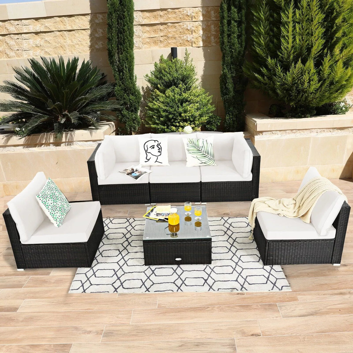 Osborn Outdoor Garden Corner Couch Set