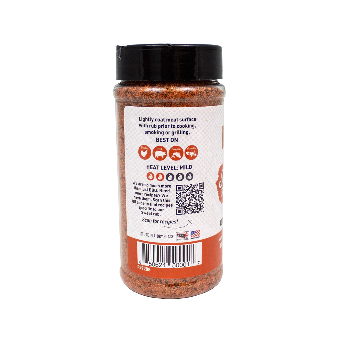 Sweet Natural Gluten Free BBQ Rub 9.4 oz