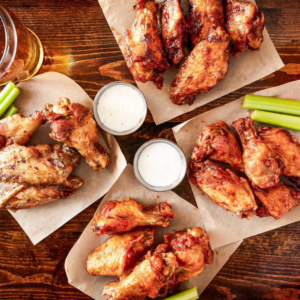 Smoked Crispy Chicken Wings – 25pc Bundle with Choice of Signature Sauce