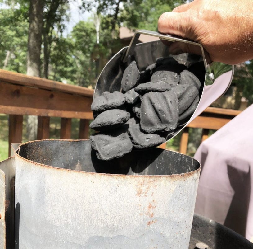 Walden Stainless Steel Ash Scoop in use